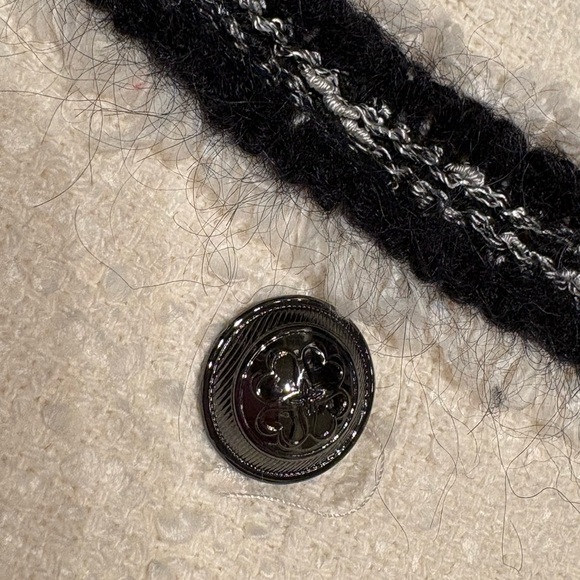 LK Bennett Cream and Black Trim Blazer - Picture 4 of 11